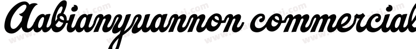 Aabianyuannon commercialuse字体转换